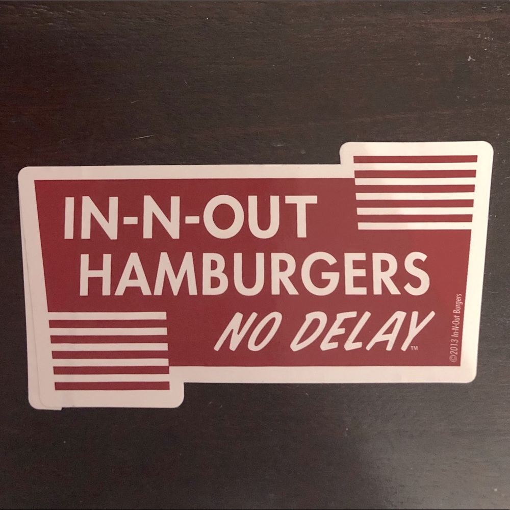 🍔 In-N-Out Sticker 🍟